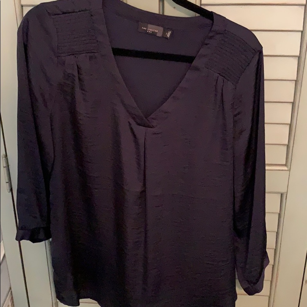 Navy 3/4 sleeve blouse
